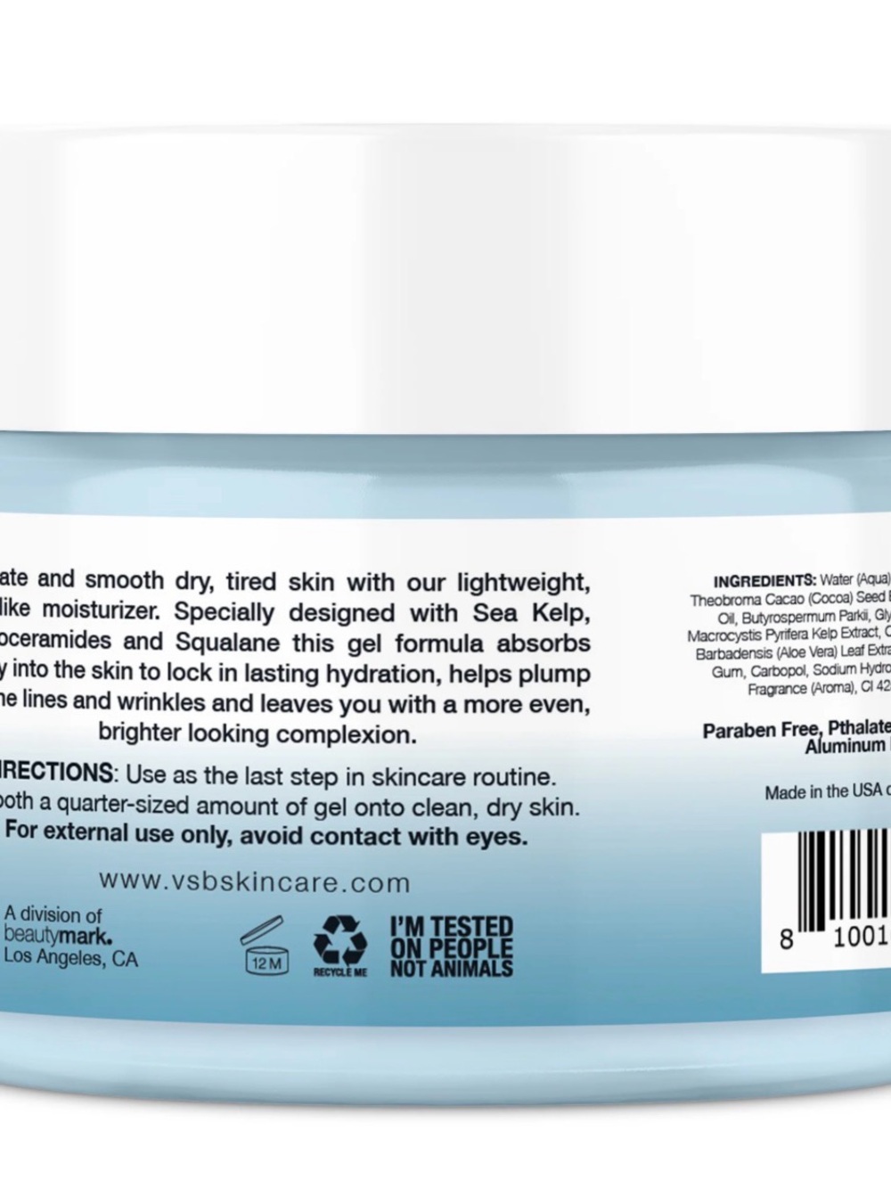 Sea Kelp Phytoceramides Gel Moisturizer — Light Blue - Picture 4 of 5